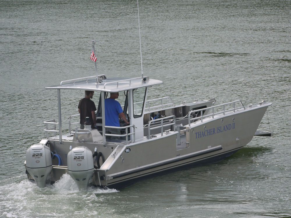 aluminum catamaran fishing boat