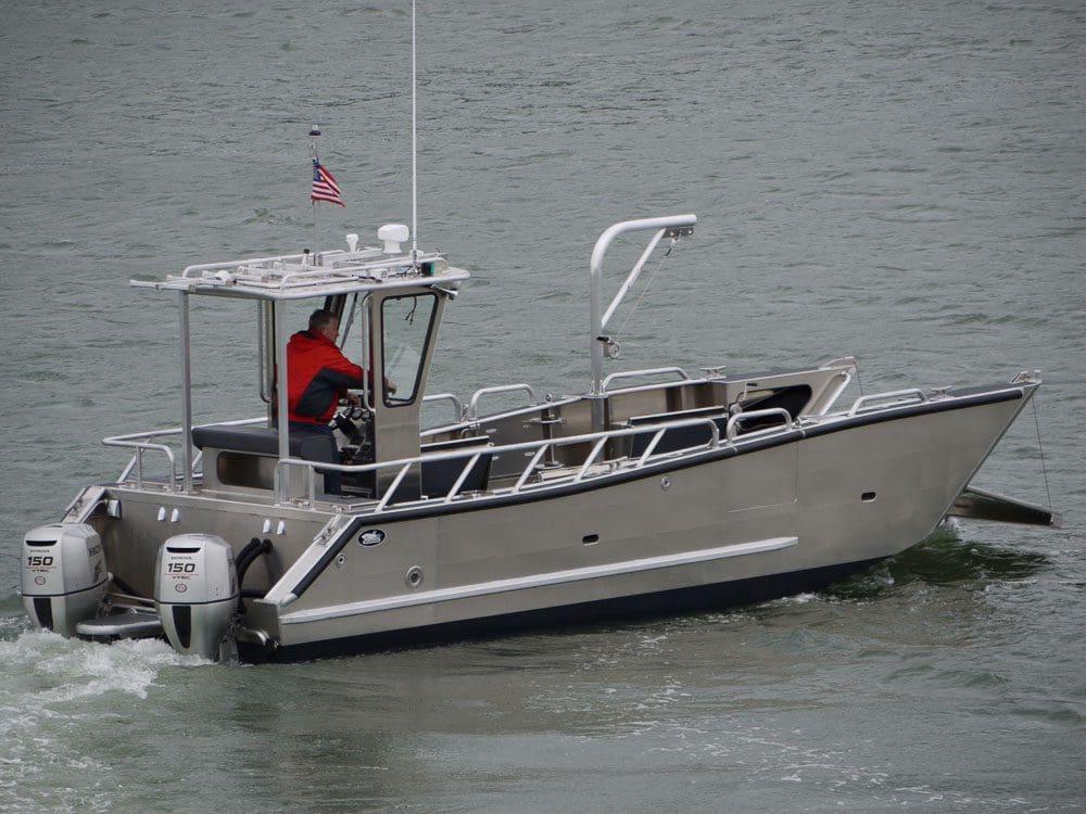 aluminum catamaran fishing boat