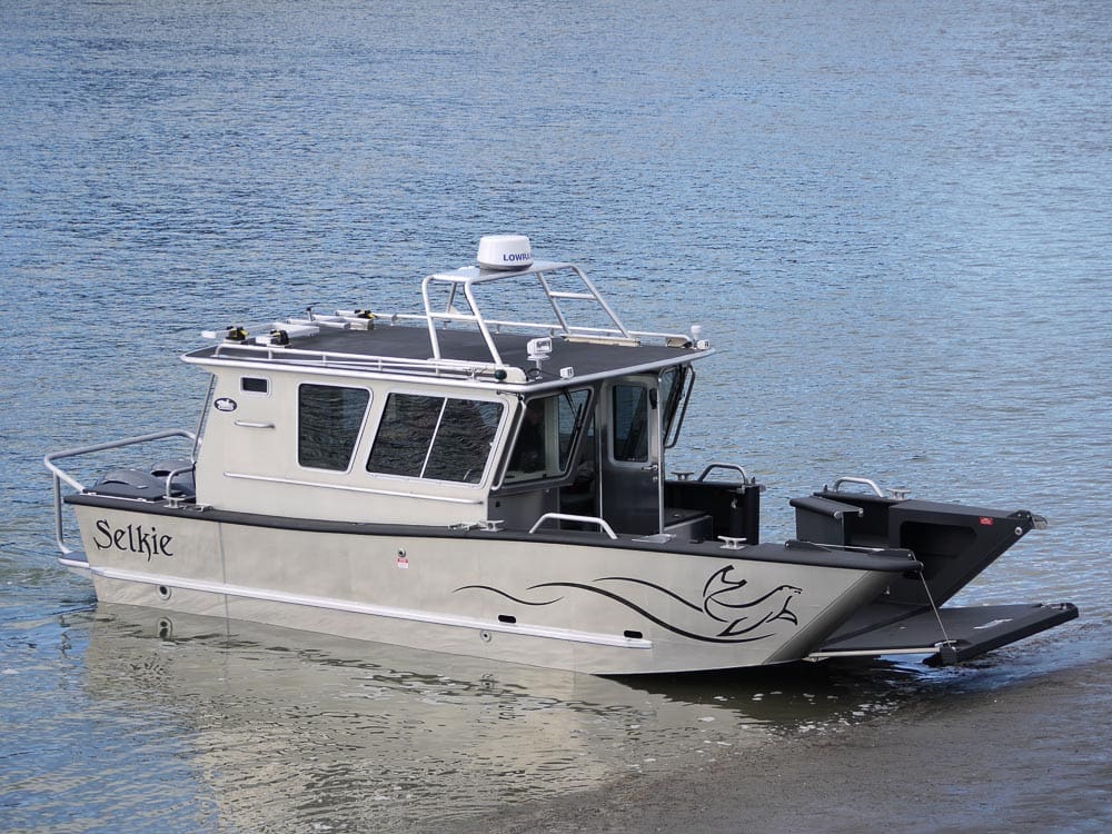 aluminum catamaran fishing boat