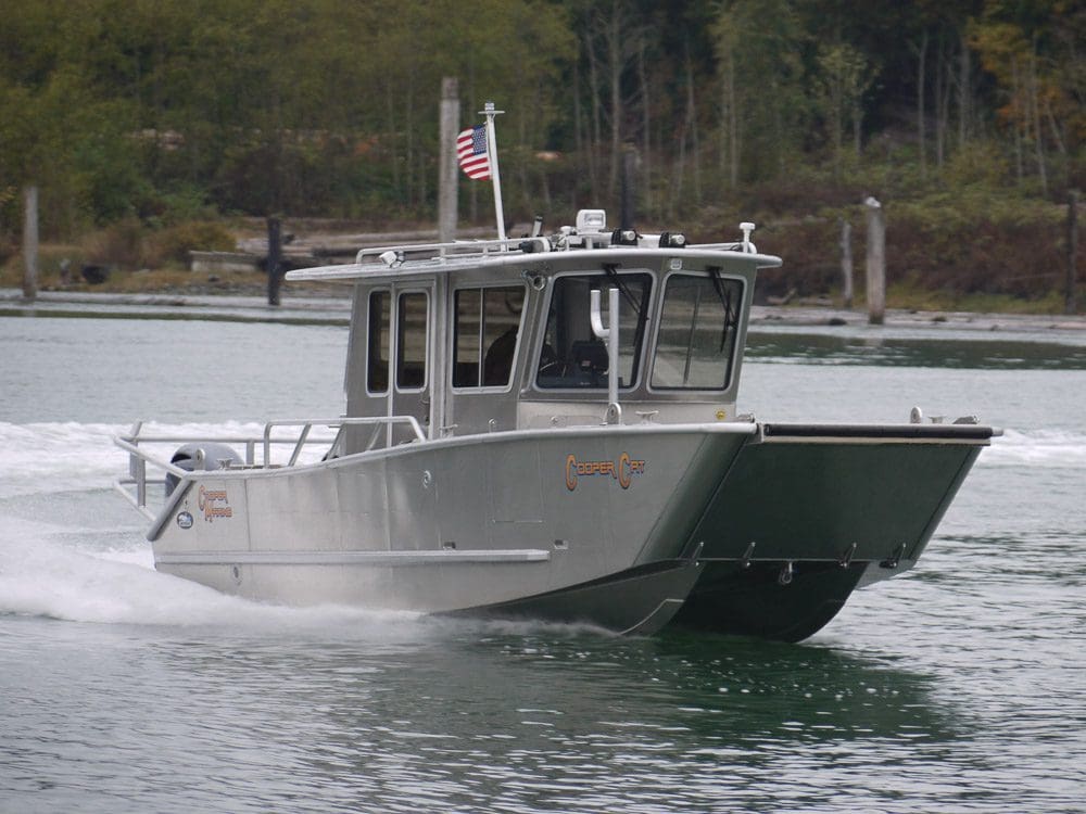 aluminum catamaran fishing boat