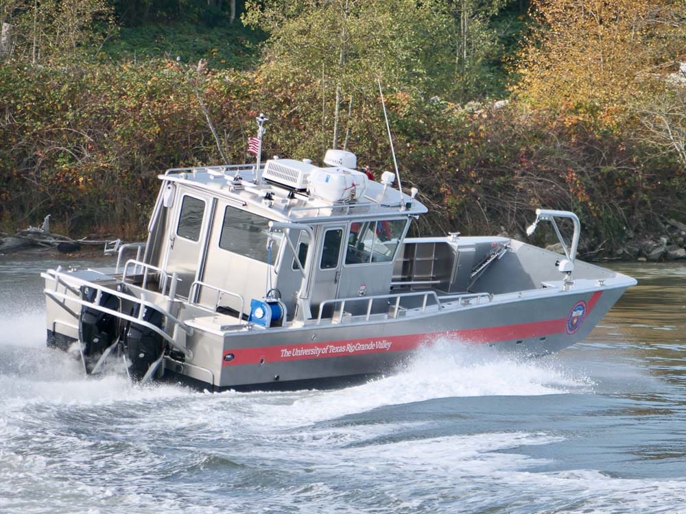 welded aluminum catamaran boats