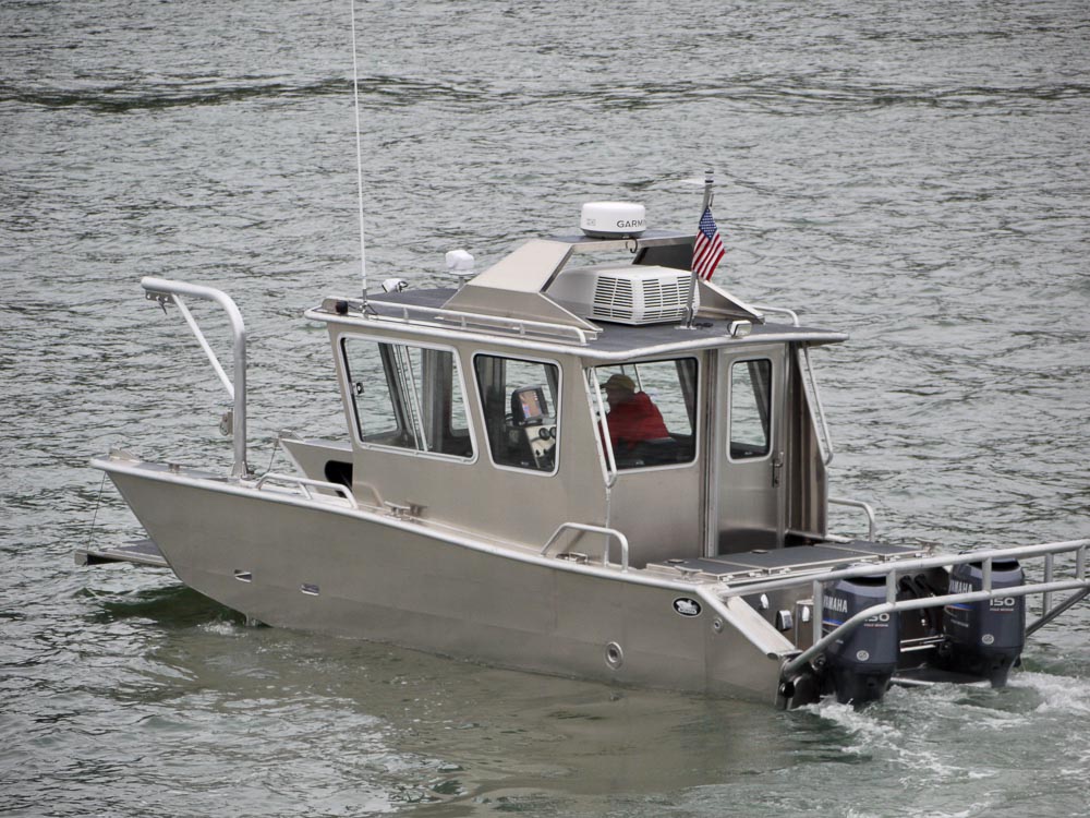 welded aluminum catamaran boats