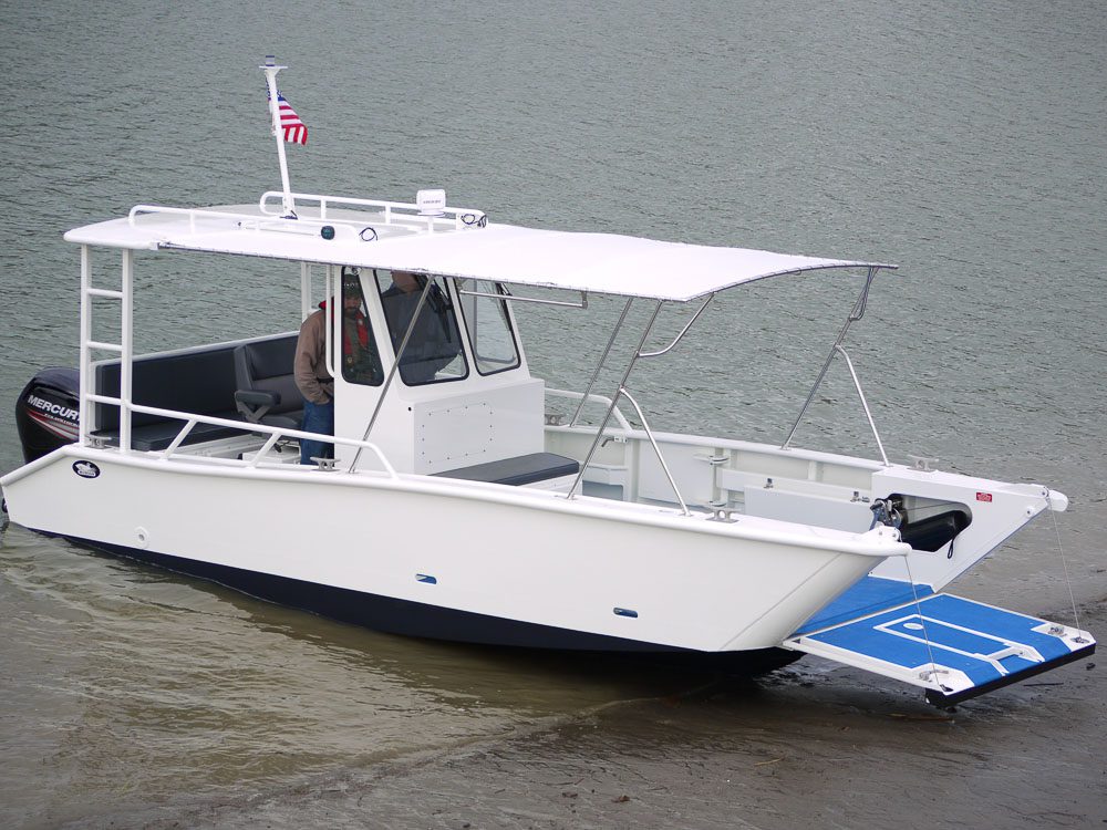 small aluminium catamaran