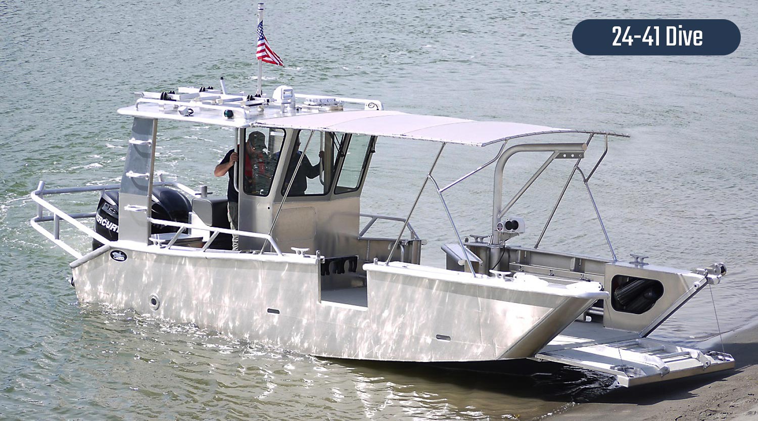 Munson 24' Series / Custom welded aluminum boats.