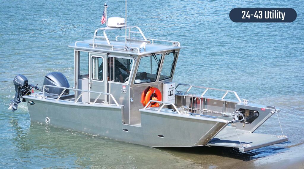 Munson 24' Series / Custom welded aluminum boats.