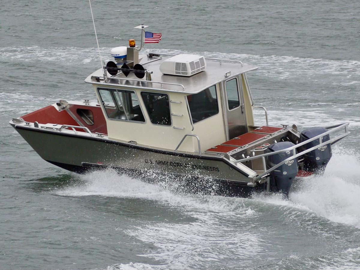 welded aluminum catamaran boats