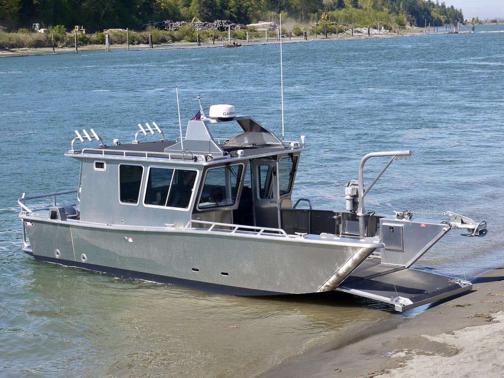 small aluminium catamaran