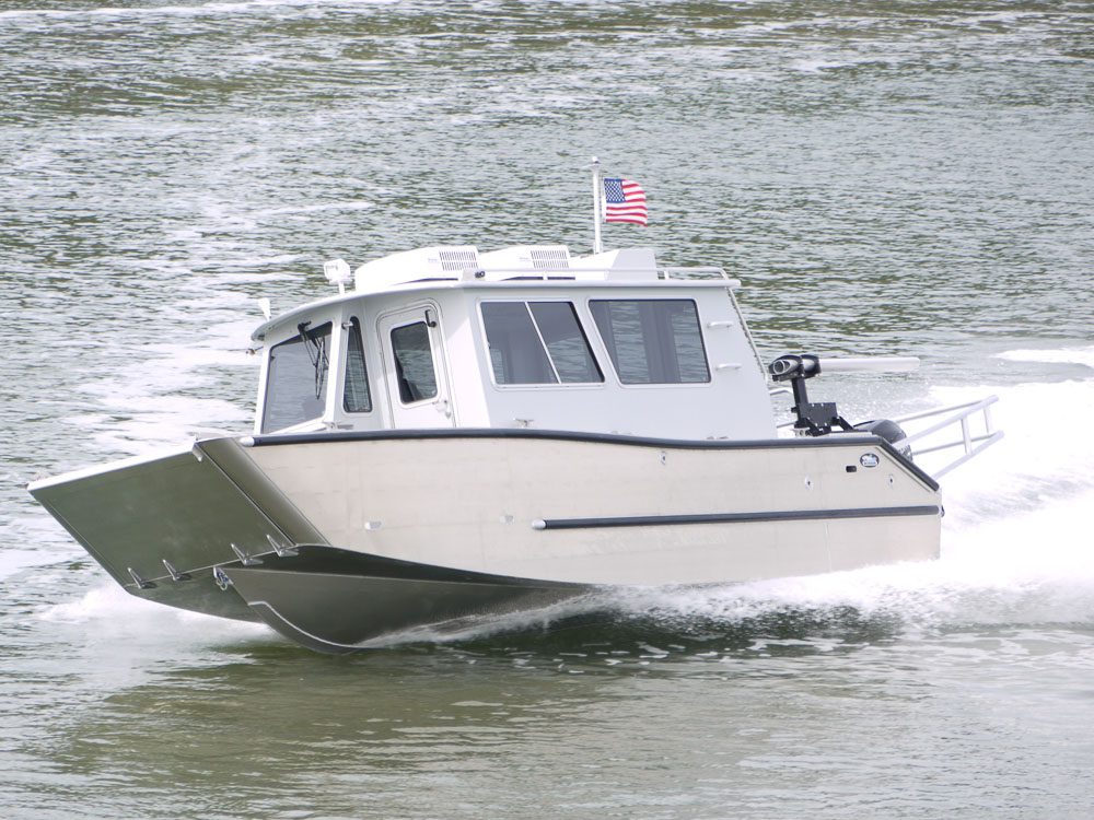 welded aluminum catamaran boats