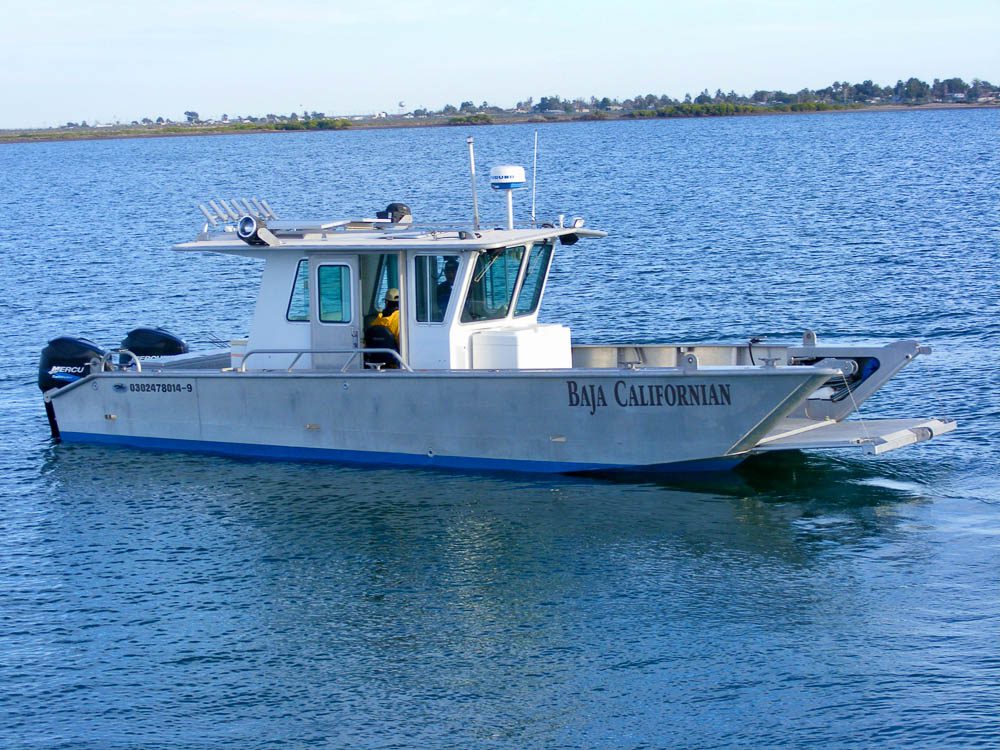 small aluminium catamaran