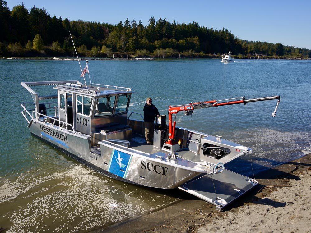 welded aluminum catamaran boats