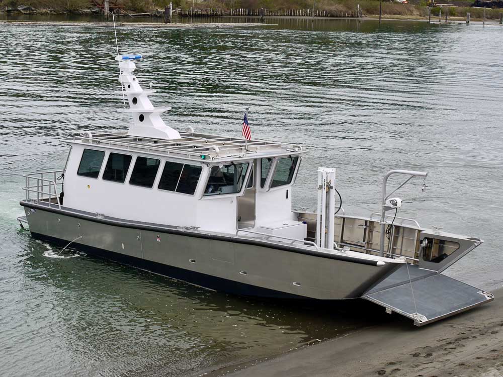 welded aluminum catamaran boats