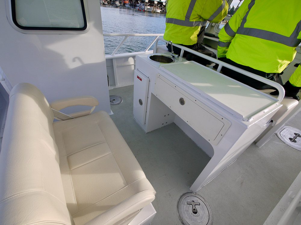 small aluminum catamaran