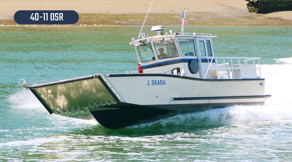 Munson 40' Series / Custom welded aluminum boats.