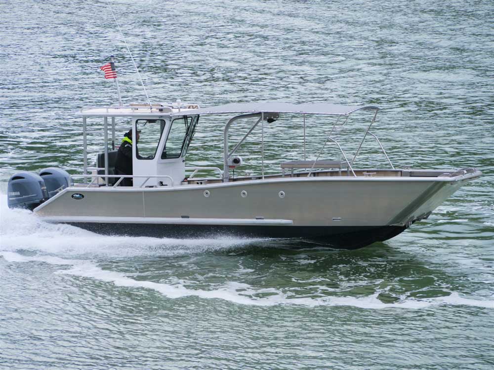 aluminum catamaran fishing boat