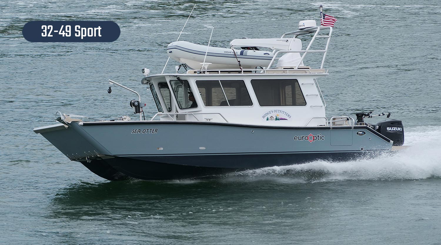 Munson 32' Series / Custom welded aluminum boats.